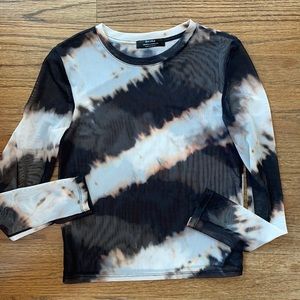 Bershka BRAND NEW sheer tie dye top